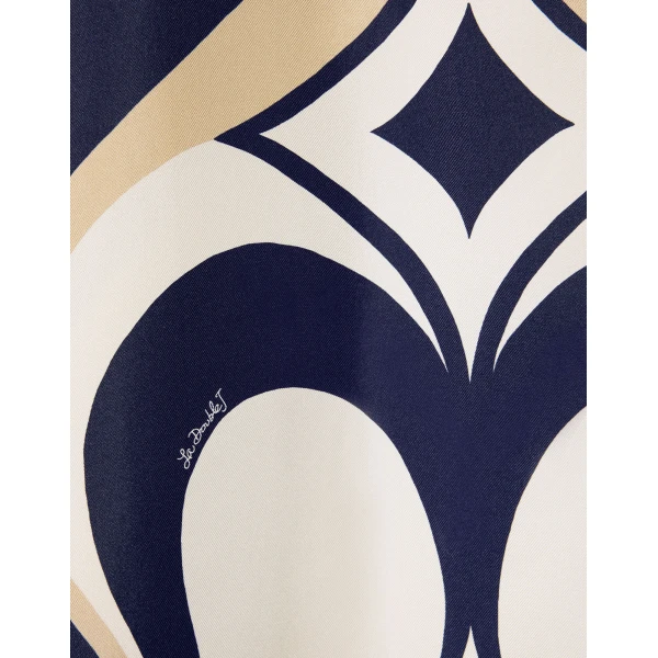 La DoubleJ Swing Dress Tackle Gold in Jacquard - Dresses - Milanese Maximalist Fashion at Coveti