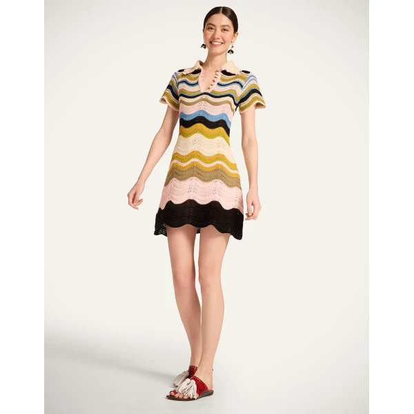 La DoubleJ Turn Around Dress Lemuria Placée Pink in Crepe De Chine - Dresses - Milanese Maximalist Fashion at Coveti