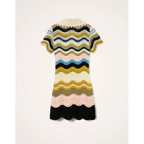 La DoubleJ Turn Around Dress Lemuria Placée Pink in Crepe De Chine - Dresses - Milanese Maximalist Fashion at Coveti