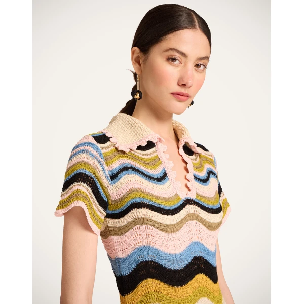 La DoubleJ Turn Around Dress Lemuria Placée Pink in Crepe De Chine - Dresses - Milanese Maximalist Fashion at Coveti