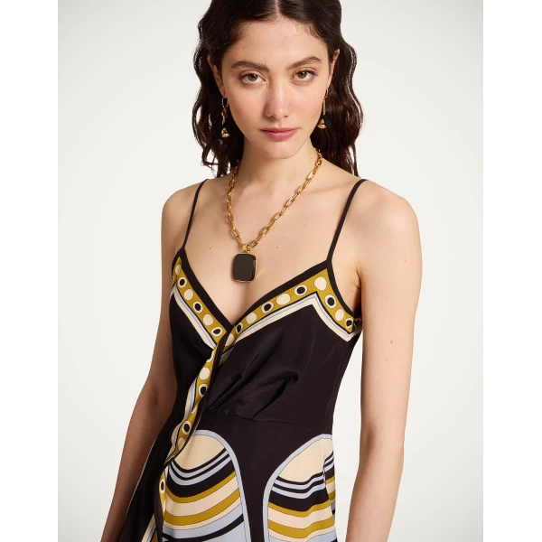La DoubleJ Turn Around Dress Sanctuary Placée Light Blue in Crepe De Chine - Dresses - Milanese Maximalist Fashion at Coveti