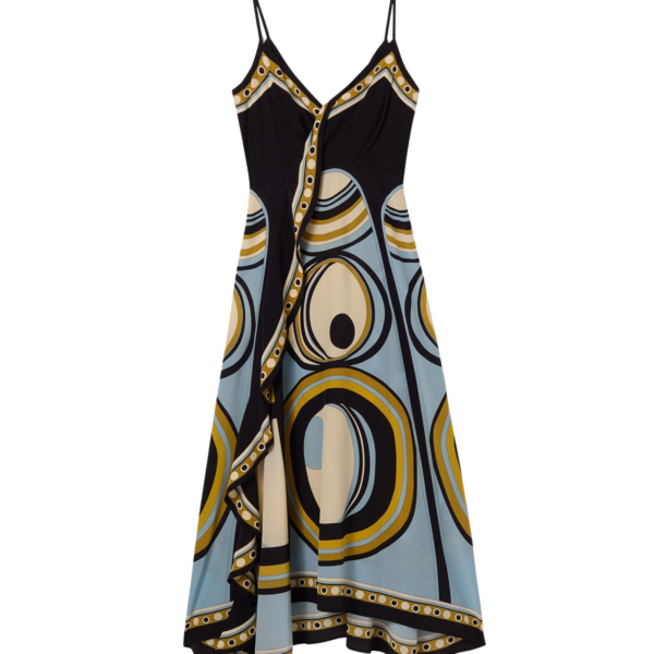 La DoubleJ Turn Around Dress Sanctuary Placée Light Blue in Crepe De Chine - Dresses - Milanese Maximalist Fashion at Coveti