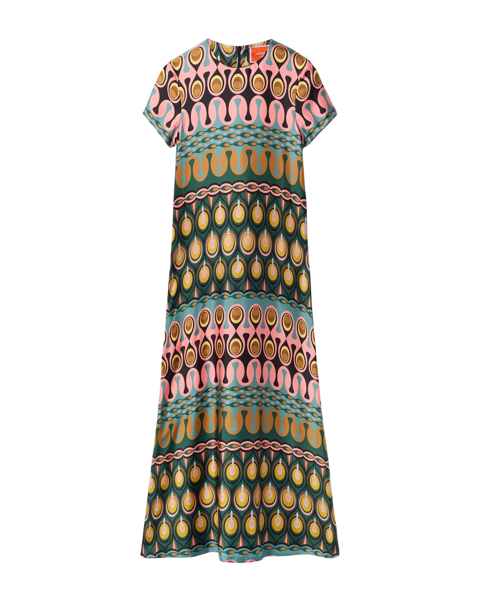 La-Double-J-Wavy-Mini-Dress-Bicolor-Mint-Dark-Green-in-Cotton-Knit35965_nobg La DoubleJ Wavy Mini Dress Bicolor Mint & Dark Green in Cotton Knit - Dresses - Milanese Maximalist Fashion at Coveti
