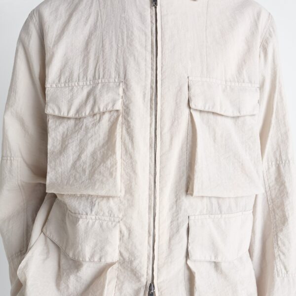 Lemaire 3d Pocket Jacket in Washed Technical Cotton - Jackets - Parisian Minimalist Luxury at Coveti