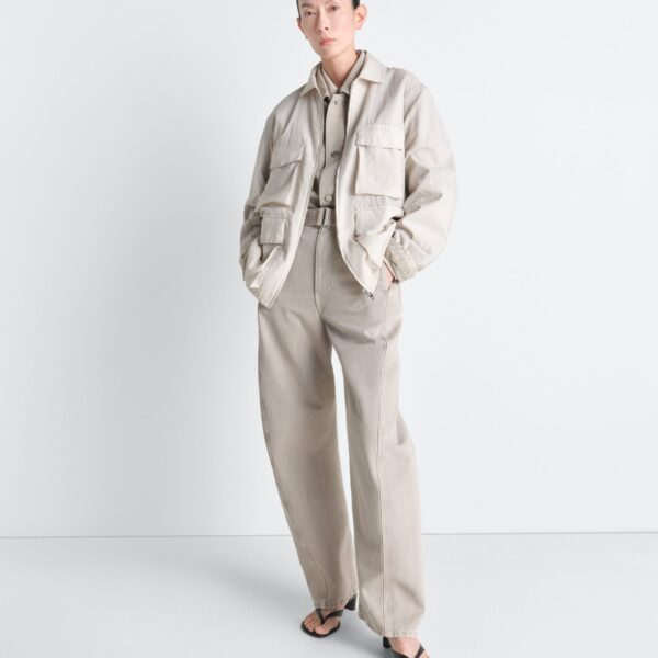 Lemaire 3d Pocket Jacket in Washed Technical Cotton - Jackets - Parisian Minimalist Luxury at Coveti