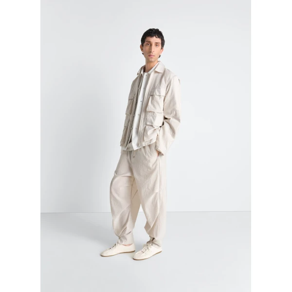 Lemaire 3d Pocket Jacket in Washed Technical Cotton, view 6