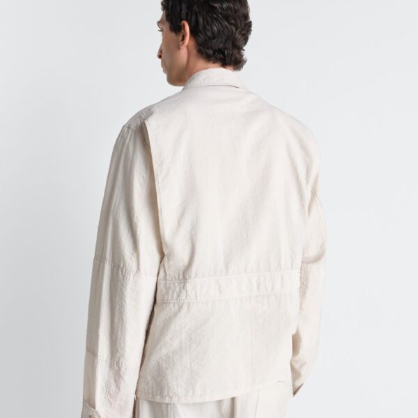 Lemaire 3d Pocket Jacket in Washed Technical Cotton - Jackets - Parisian Minimalist Luxury at Coveti