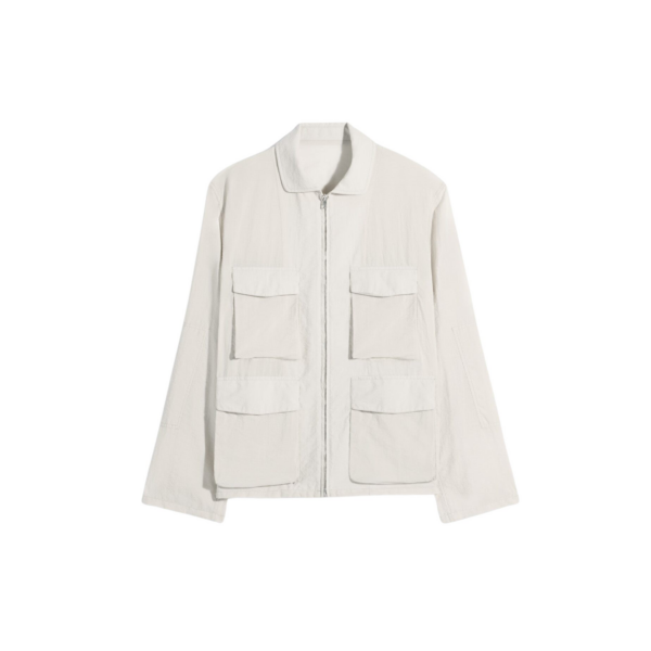 Lemaire 3d Pocket Jacket in Washed Technical Cotton - Jackets - Parisian Minimalist Luxury at Coveti