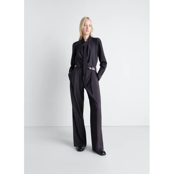 Lemaire Ascot Blouse in Washed Cotton Silk, view 3