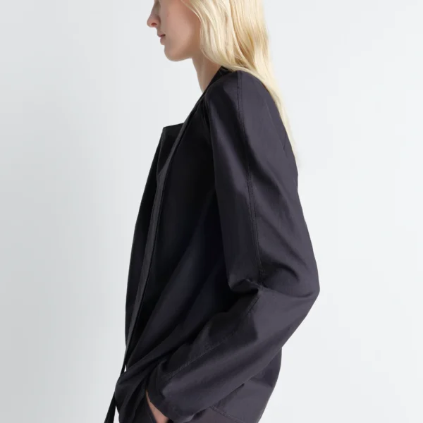 Lemaire Ascot Blouse in Washed Cotton Silk - Tops - Parisian Minimalist Luxury at Coveti