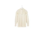 Lemaire Ascot Blouse in Washed Cotton Silk - Tops - Parisian Minimalist Luxury at Coveti