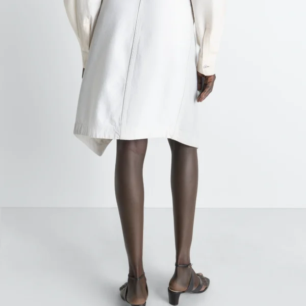 Lemaire Asymmetric Skirt in Denim - Skirts - Parisian Minimalist Luxury at Coveti
