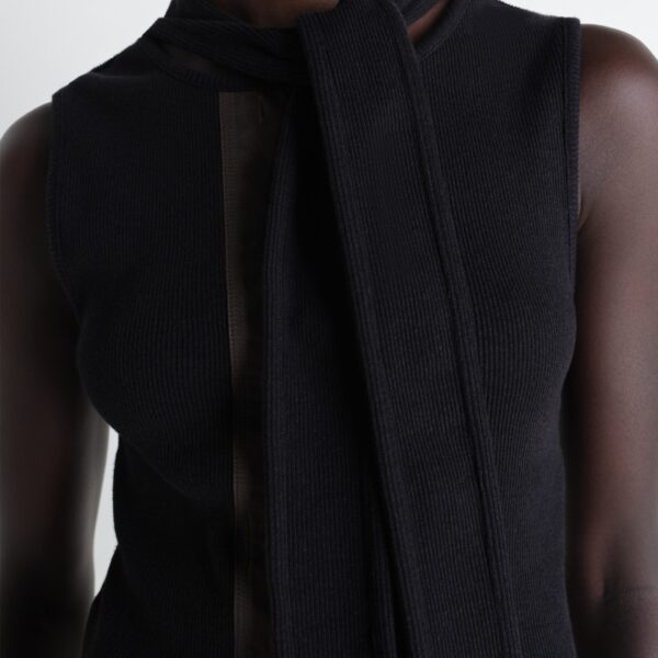 Lemaire Asymmetrical Fitted Top in Jersey - Tops - Parisian Minimalist Luxury at Coveti
