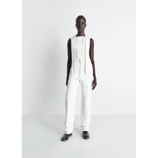 Lemaire Asymmetrical Fitted Top in Jersey, view 3