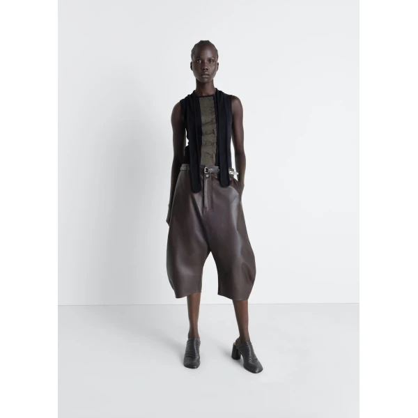 Lemaire Asymmetrical Fitted Top in Jersey, view 4