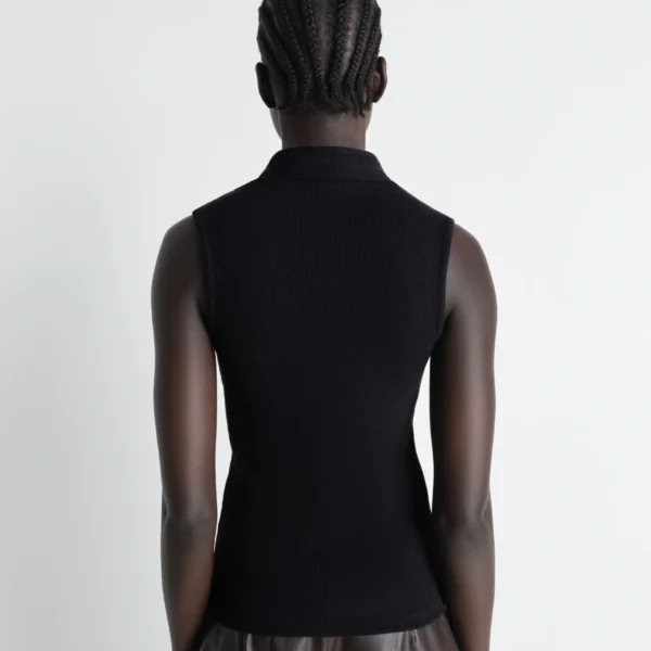 Lemaire Asymmetrical Fitted Top in Jersey - Tops - Parisian Minimalist Luxury at Coveti