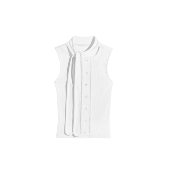 Lemaire Asymmetrical Fitted Top in Jersey - Tops - Parisian Minimalist Luxury at Coveti