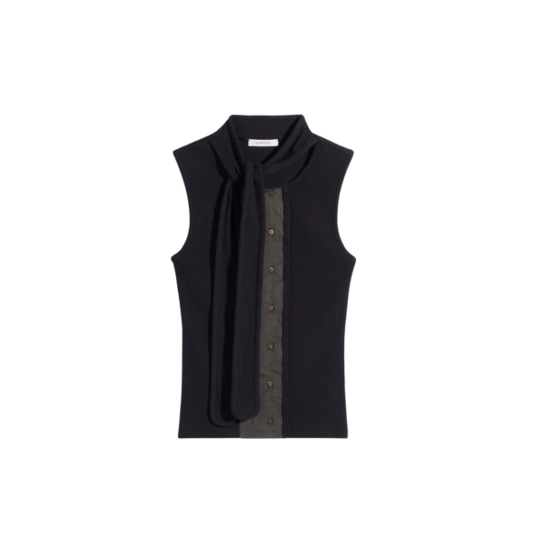 Lemaire Asymmetrical Fitted Top in Jersey - Tops - Parisian Minimalist Luxury at Coveti