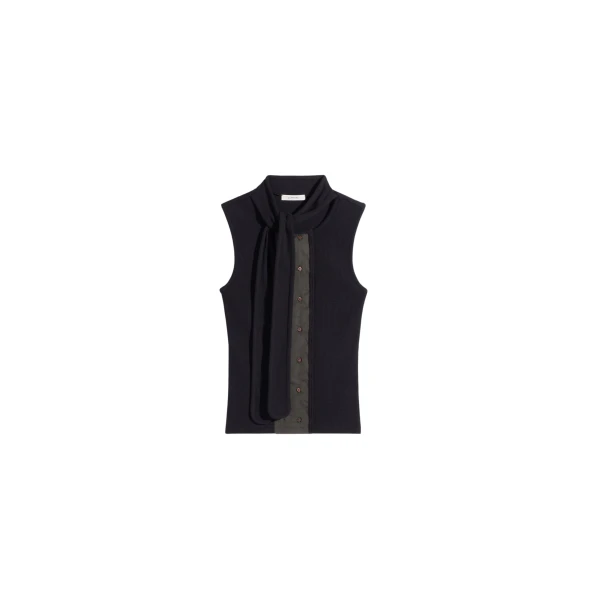 Lemaire Asymmetrical Fitted Top in Jersey - Tops - Parisian Minimalist Luxury at Coveti