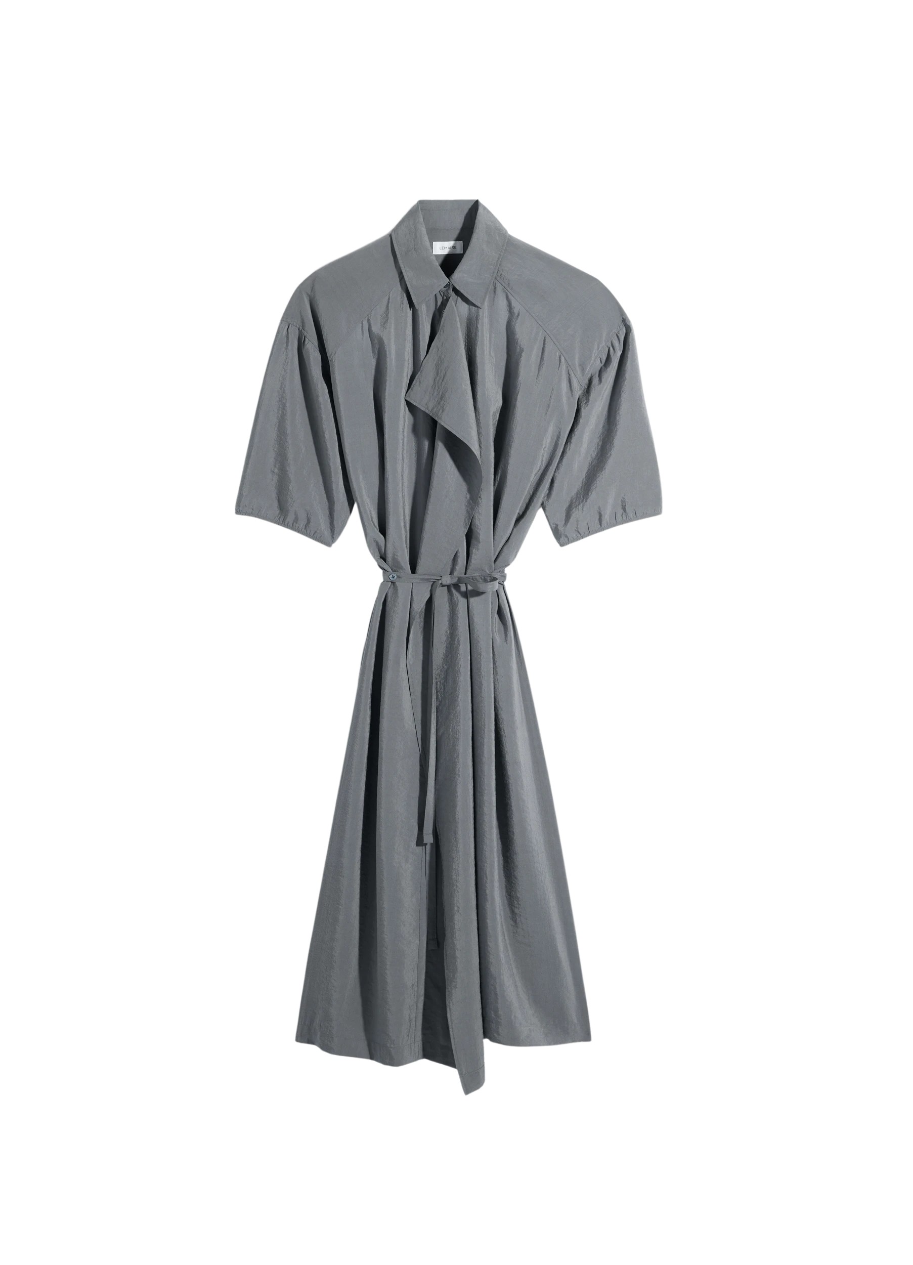 Lemaire Asymmetrical Shirt Dress in Dry Silk