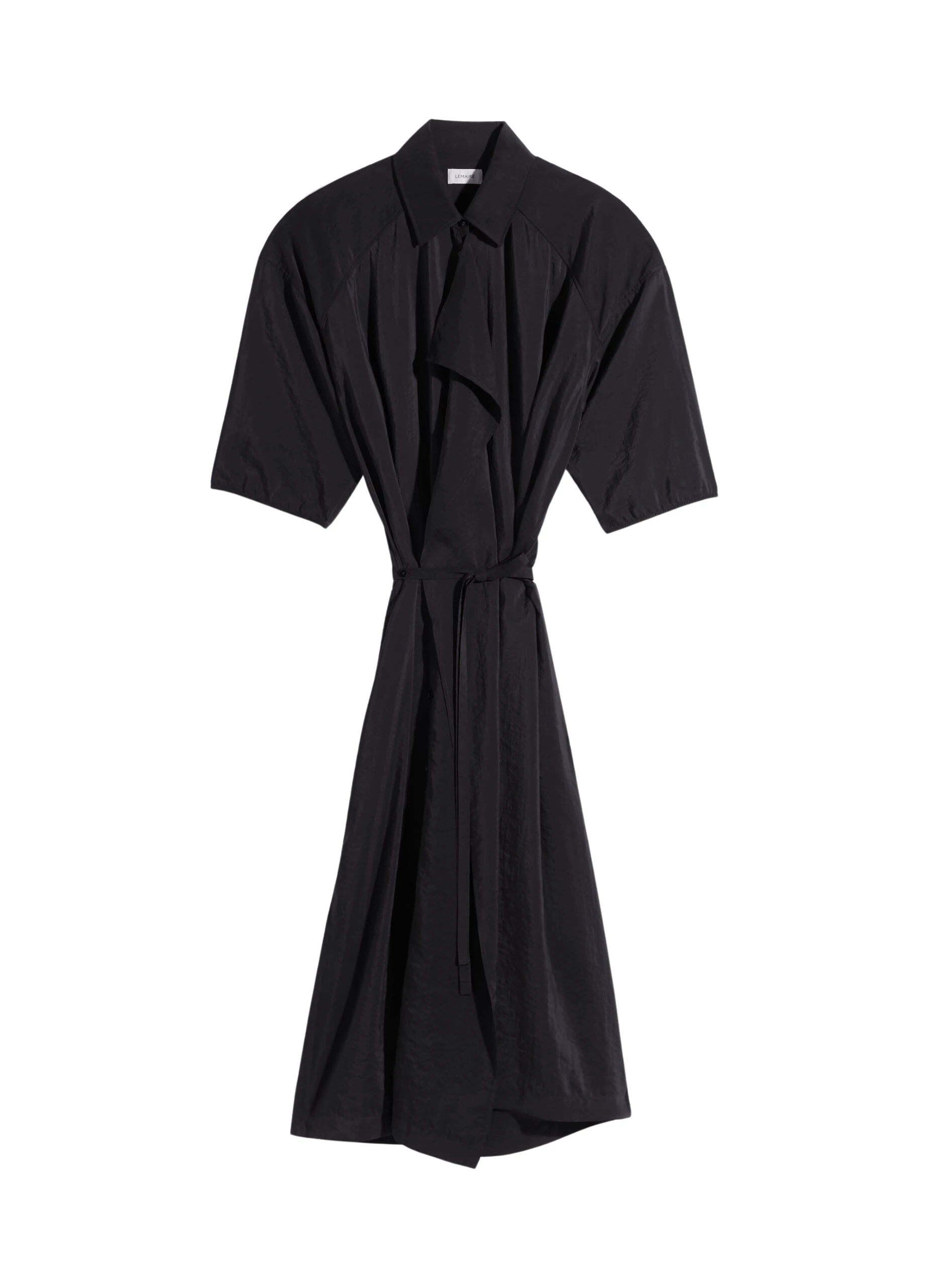 Lemaire-Asymmetrical-Shirt-Dress-in-Dry-Silk-coveti-scaled96939_nobg Lemaire Asymmetrical Shirt Dress in Dry Silk - Dresses - Parisian Minimalist Luxury at Coveti