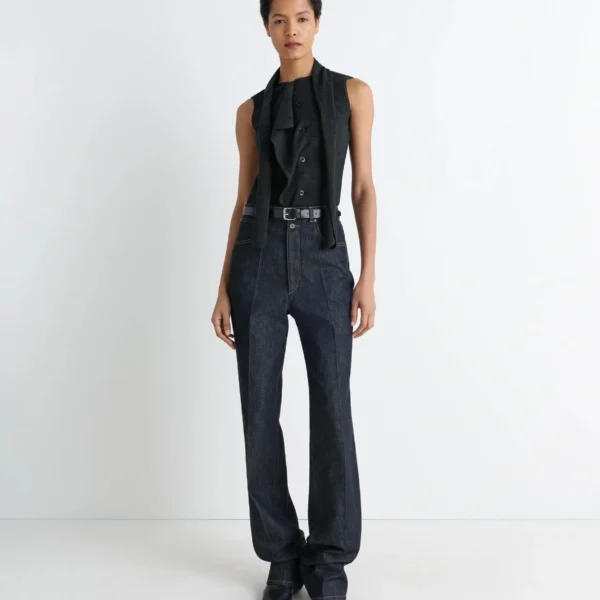 Lemaire Asymmetrical Sleeveless Cardigan in Merino Blend - Knitwear - Parisian Minimalist Luxury at Coveti