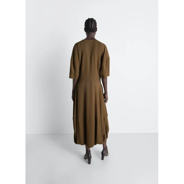 Lemaire Balloon Dress in Crepe De Chine Viscose, view 2