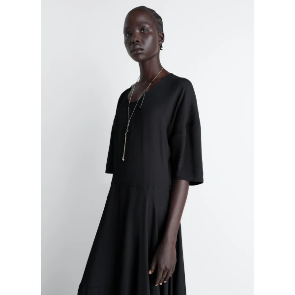 Lemaire Balloon Dress in Crepe De Chine Viscose, view 4