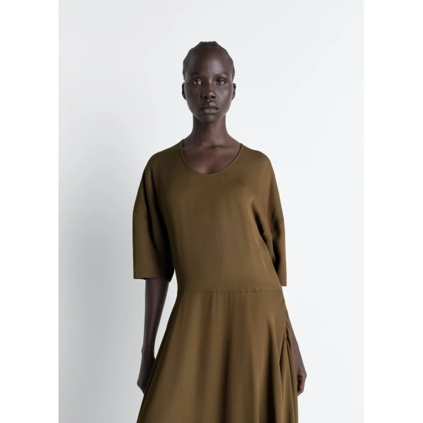 Lemaire Balloon Dress in Crepe De Chine Viscose, view 4