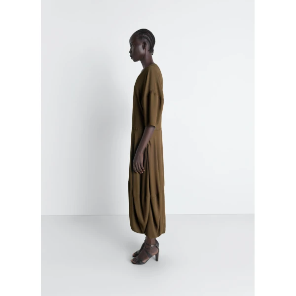 Lemaire Balloon Dress in Crepe De Chine Viscose, view 5