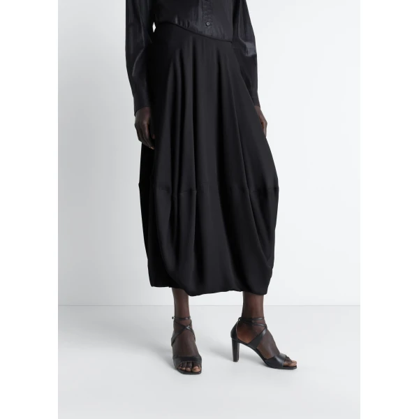 Lemaire Balloon Skirt in Crepe De Chine Viscose, view 2