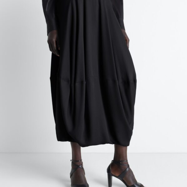 Lemaire Balloon Skirt in Crepe De Chine Viscose - Skirts - Parisian Minimalist Luxury at Coveti
