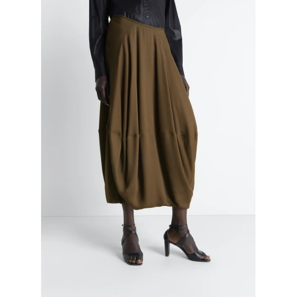 Lemaire Balloon Skirt in Crepe De Chine Viscose, view 3