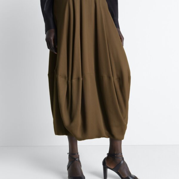 Lemaire Balloon Skirt in Crepe De Chine Viscose - Skirts - Parisian Minimalist Luxury at Coveti