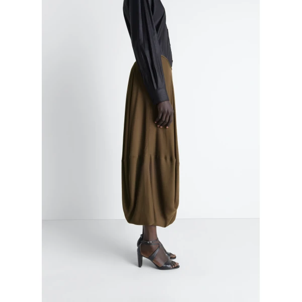 Lemaire Balloon Skirt in Crepe De Chine Viscose, view 4