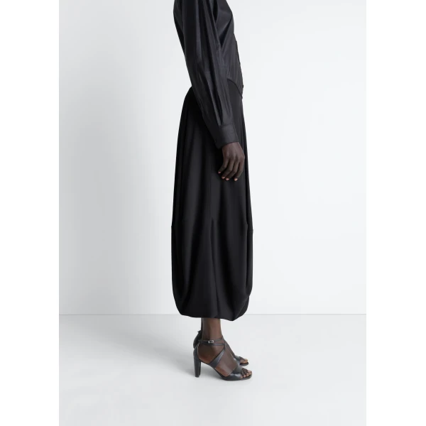 Lemaire Balloon Skirt in Crepe De Chine Viscose, view 4