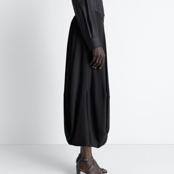 Lemaire Balloon Skirt in Crepe De Chine Viscose - Skirts - Parisian Minimalist Luxury at Coveti