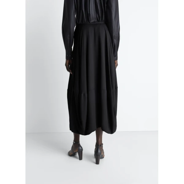 Lemaire Balloon Skirt in Crepe De Chine Viscose, view 5