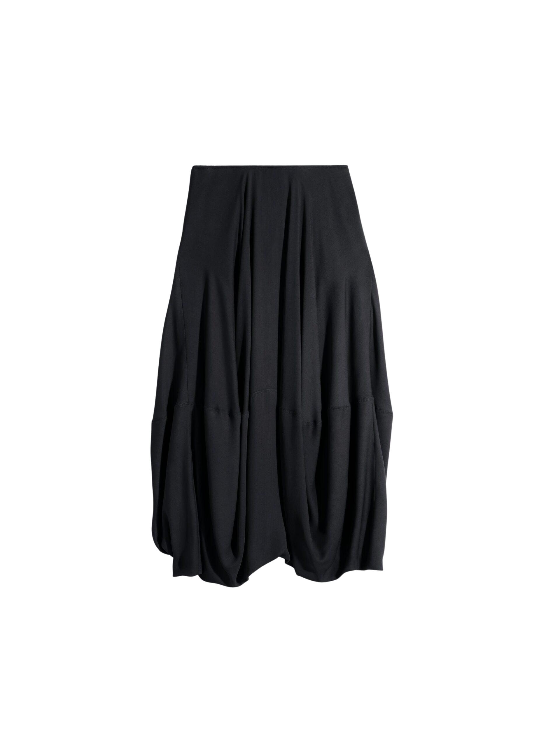 Lemaire Balloon Skirt in Crepe De Chine Viscose