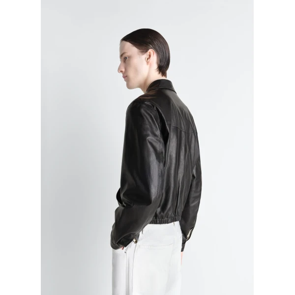 Lemaire Biker Blouson in Leather Jacket, view 2