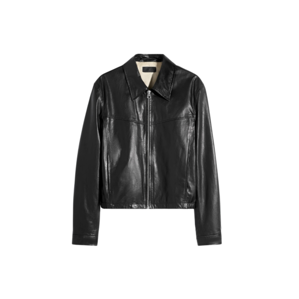 Lemaire Biker Blouson in Leather - Jackets - Parisian Minimalist Luxury at Coveti