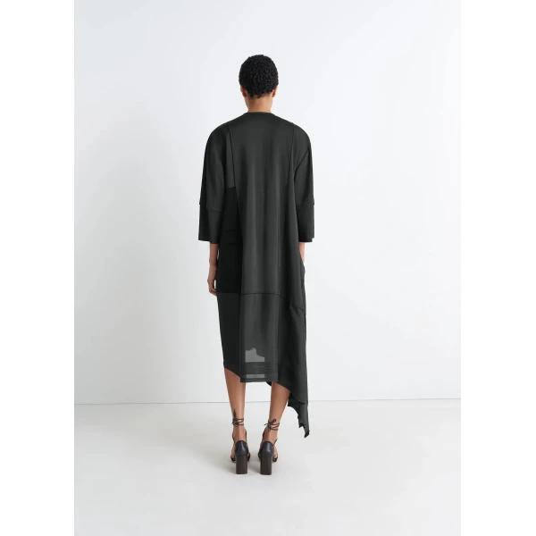 Lemaire Blouse Dress with Pleats in Silk, view 2