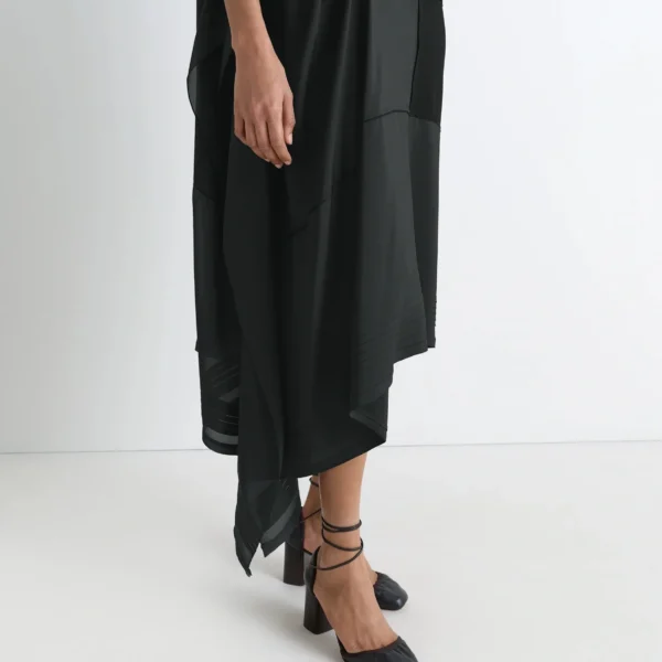 Lemaire Blouse Dress with Pleats in Silk - Dresses - Parisian Minimalist Luxury at Coveti