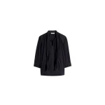 Lemaire-Blouse-with-Scarf-in-Crepe-Cotton-coveti-676353_nobg Lemaire Blouse with Scarf in Crepe Cotton - Tops - Parisian Minimalist Luxury at Coveti