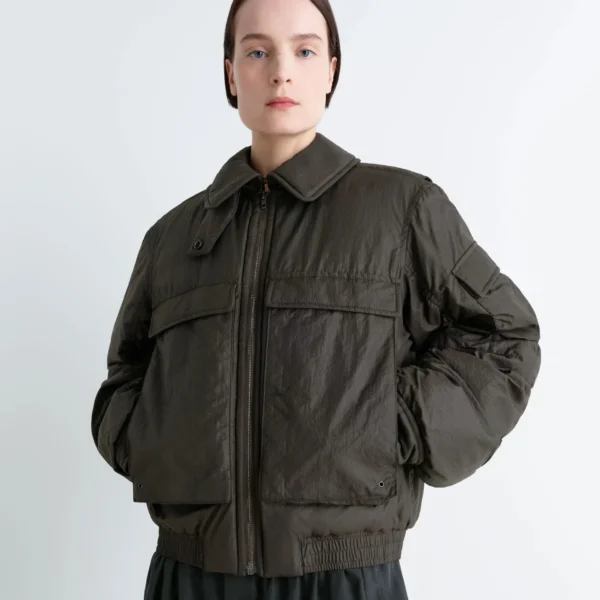 Lemaire Bomber in Light Nylon - Jackets - Parisian Minimalist Luxury at Coveti