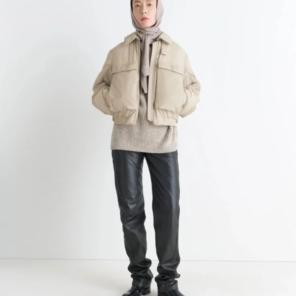 Lemaire Bomber in Light Nylon - Jackets - Parisian Minimalist Luxury at Coveti