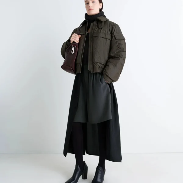 Lemaire Bomber in Light Nylon - Jackets - Parisian Minimalist Luxury at Coveti