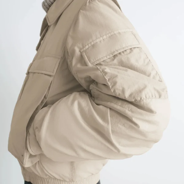 Lemaire Bomber in Light Nylon - Jackets - Parisian Minimalist Luxury at Coveti