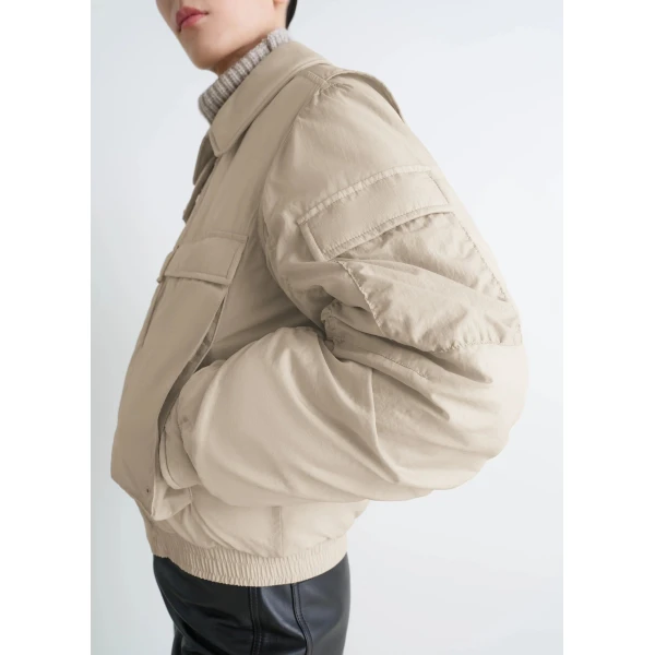 Lemaire Bomber in Light Nylon Jacket, view 5