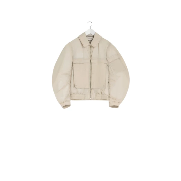 Lemaire Bomber in Light Nylon - Jackets - Parisian Minimalist Luxury at Coveti